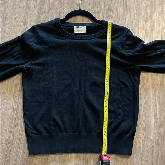 Old Navy Women Black Crew Neck Sweater Large Cotton Contemporary Business Casual - Picture 9 of 10